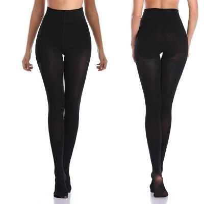 Women Compression Seamless High Waist Opaque Full Length Pantyhose Tights Shaper